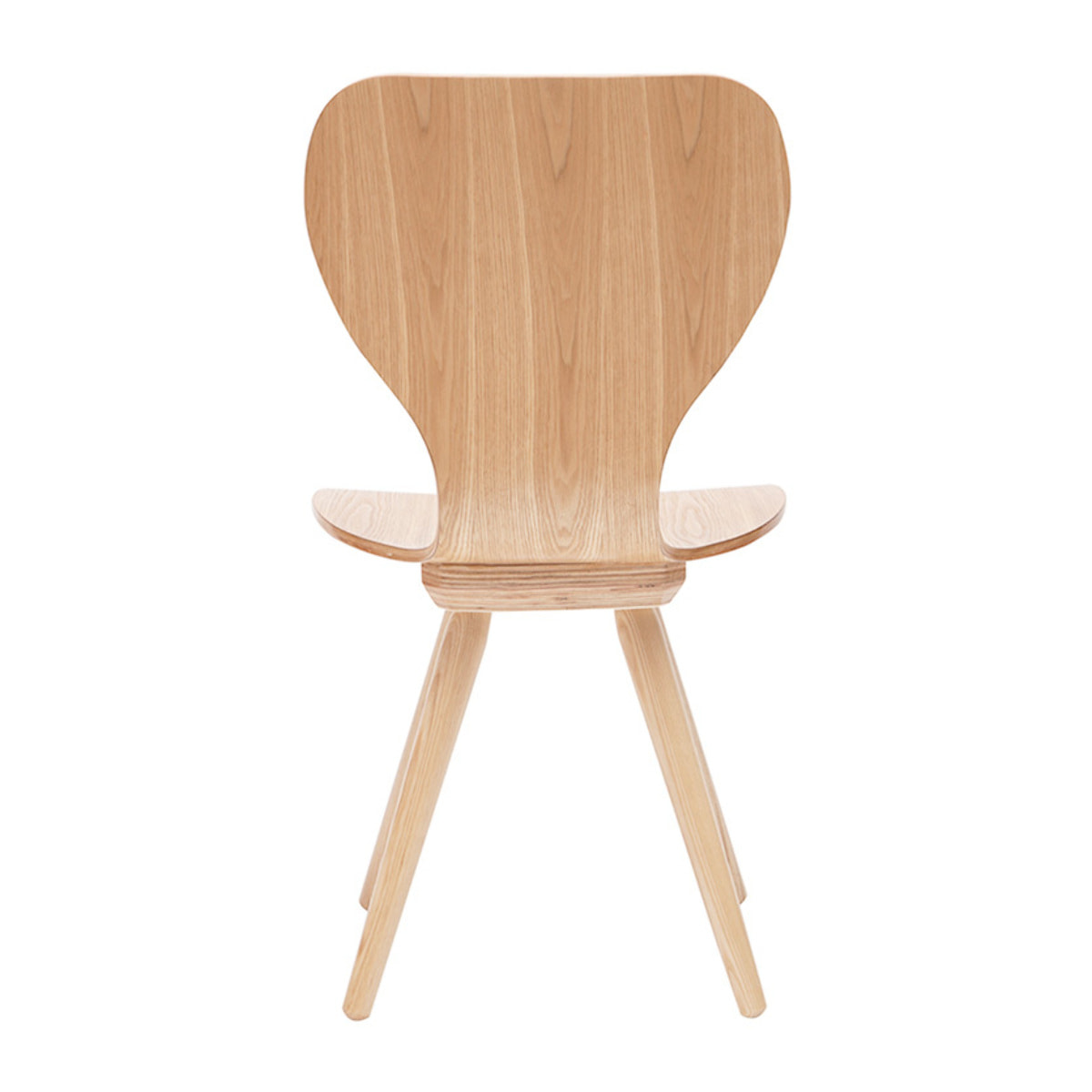 Chaises vintage en bois clair (lot de 2) NORDECO