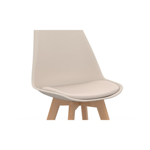 Chaises scandinave Nordia - Beige