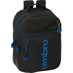 Mochila doble adapt.carro umbro "jet black"