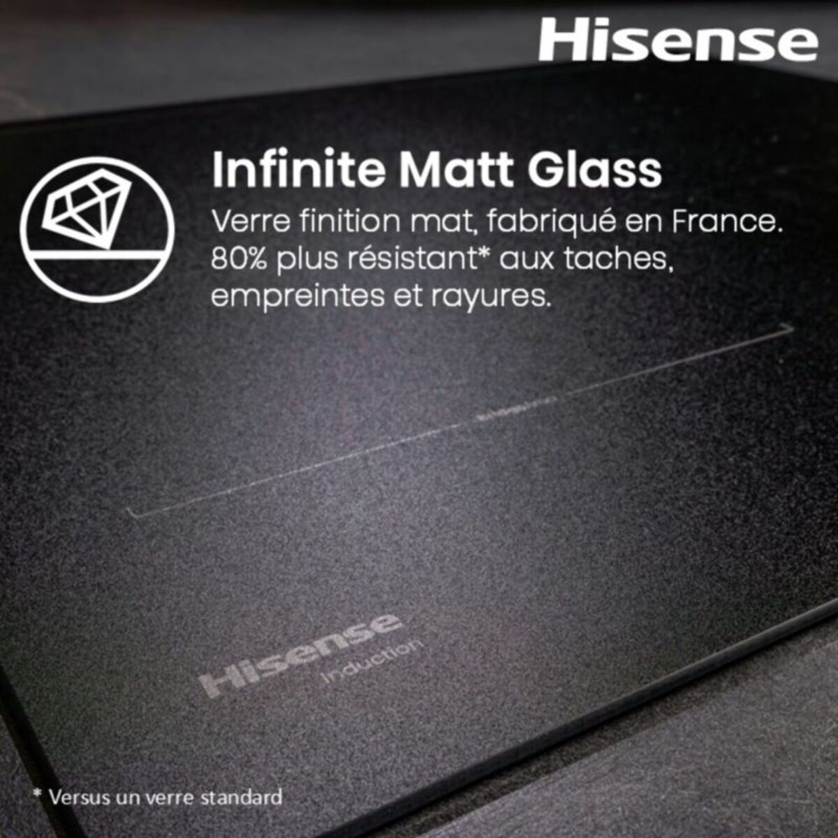 Plaque induction HISENSE HI6443SRWF InfiniteMattGlass
