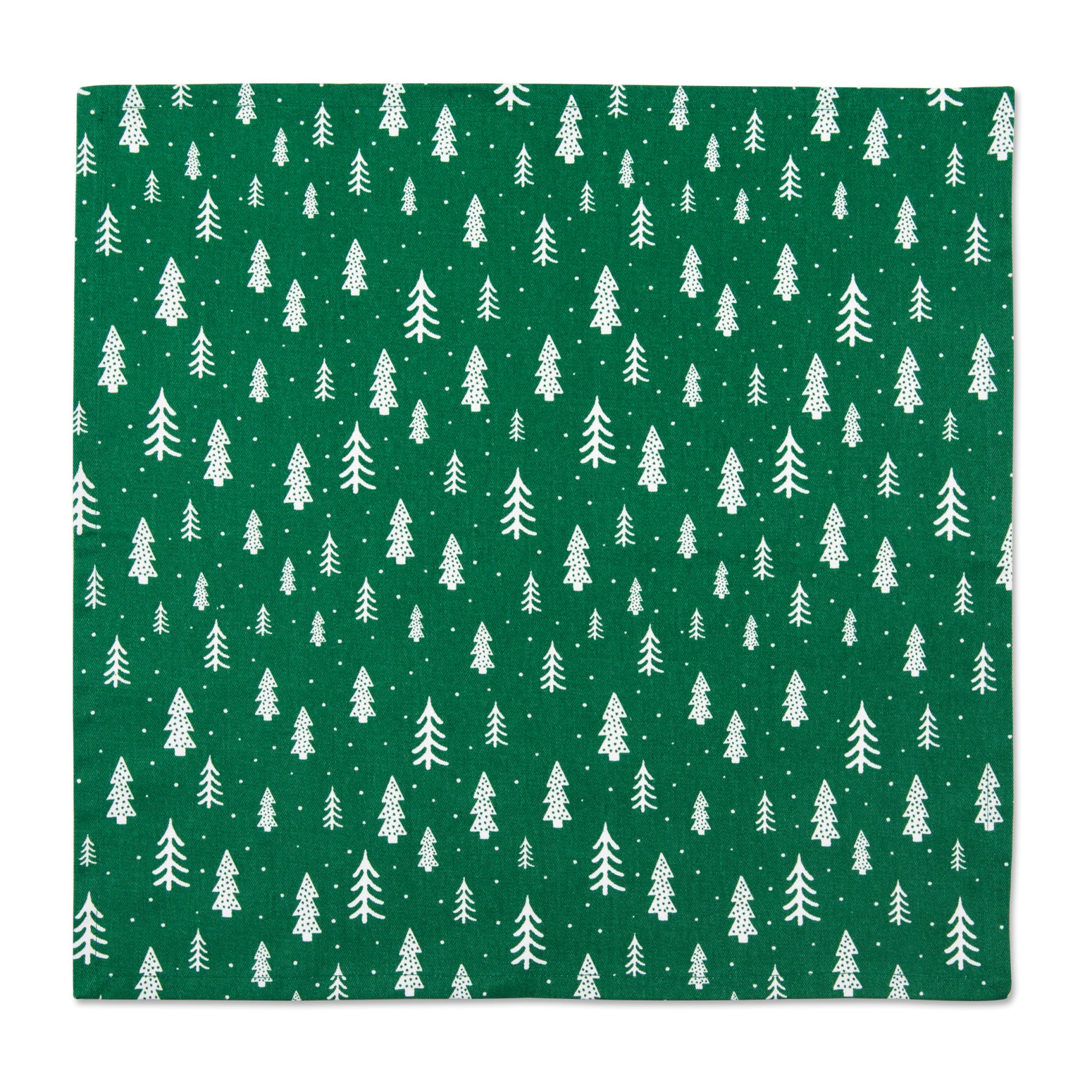 Set runner con 2 tovaglioli Excelsa – Green Winter, Cotone verde