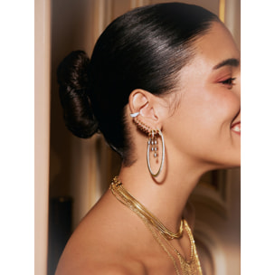 Pendiente Suelto Triple Drip Baño Oro