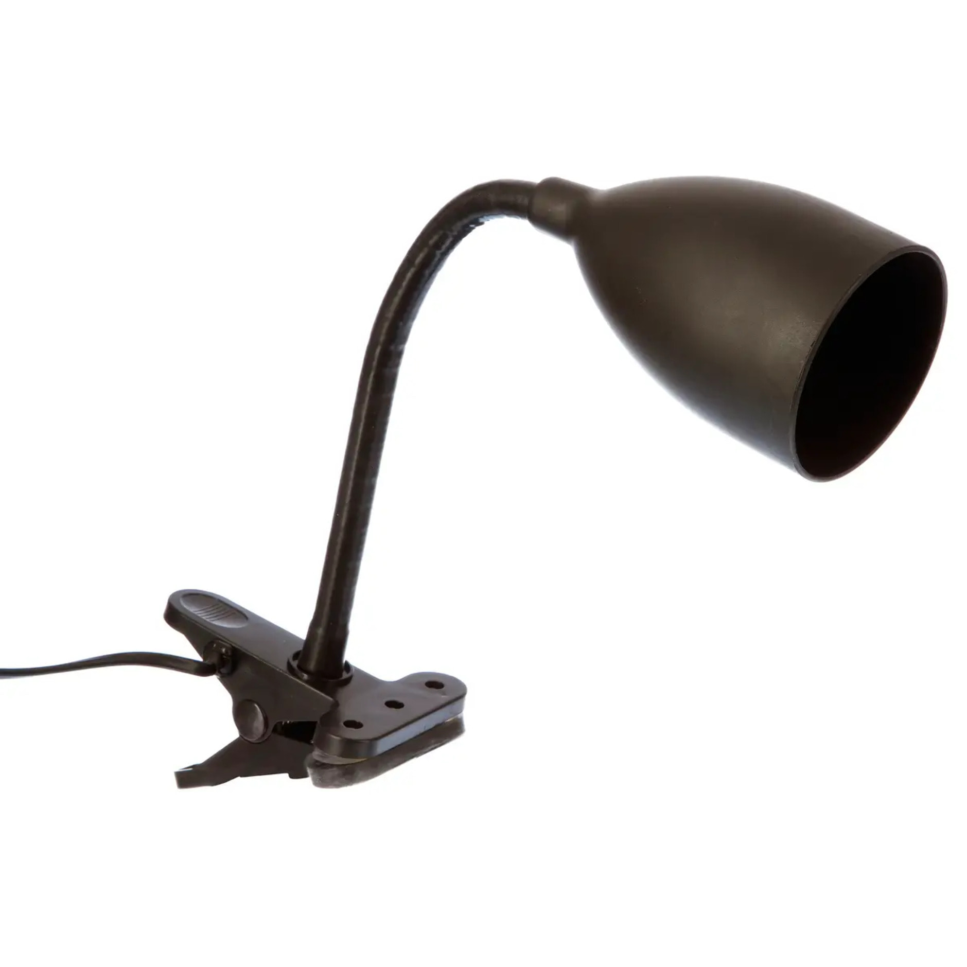 Lampe pince "Sily" noire - sillicone H43 cm