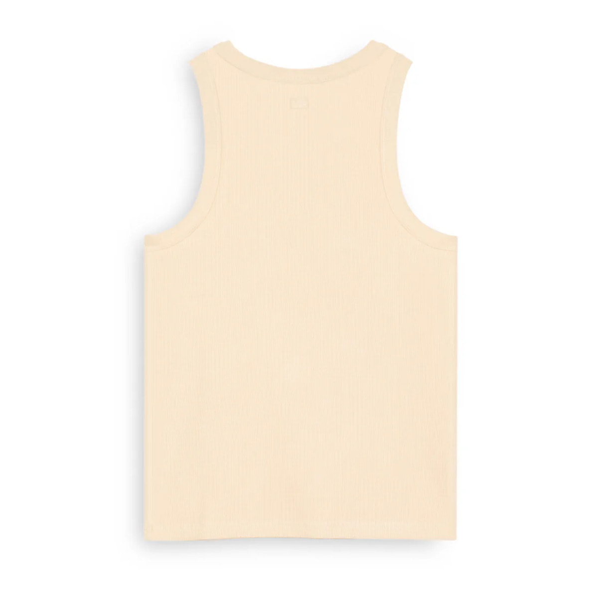 Camiseta Mujer sin Mangas Rib Tank Top Beige