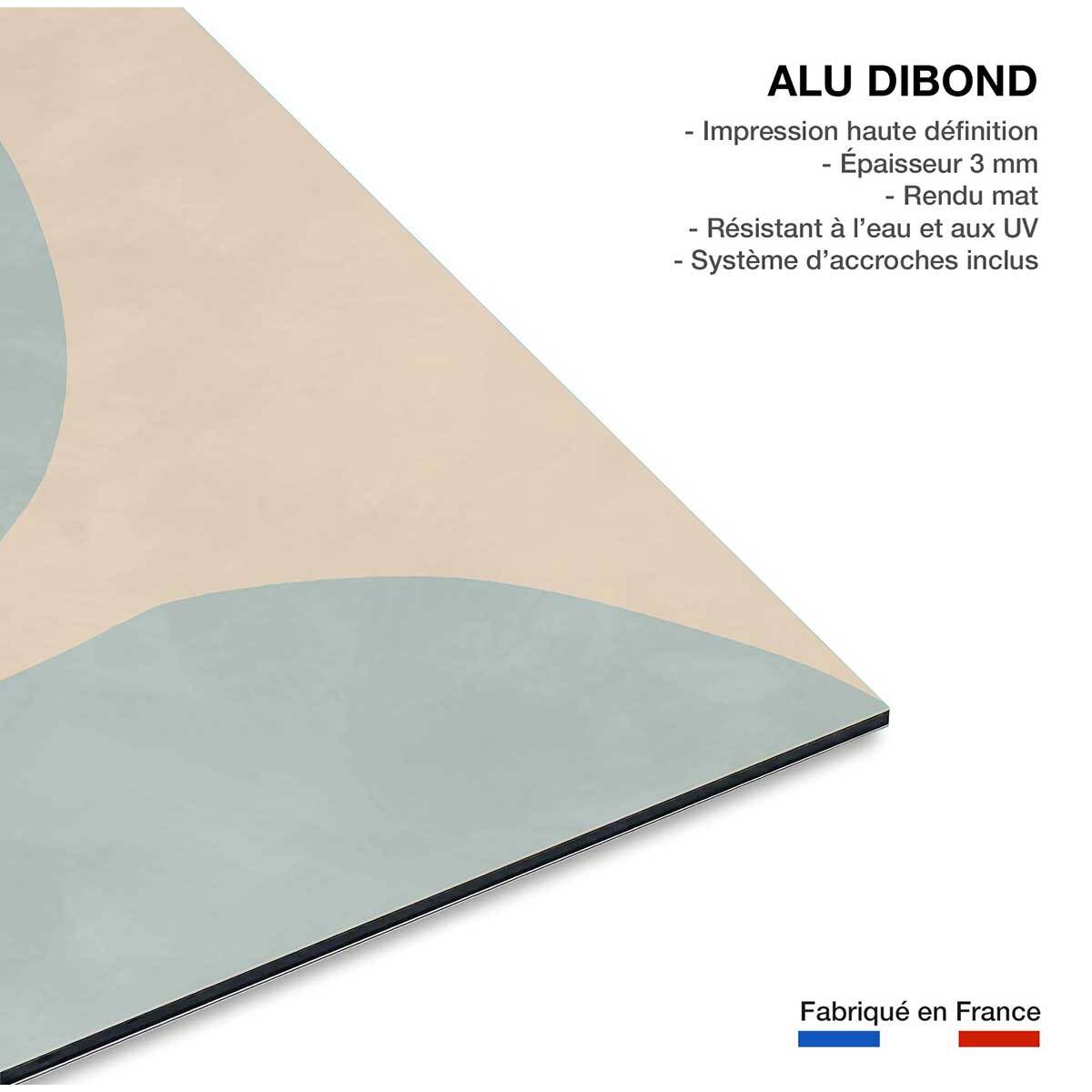 Tableau Affiche illustration brise d'été Tableau alu Dibond