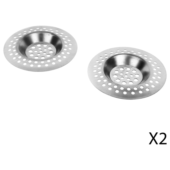 Lot de 2 grilles d'évier