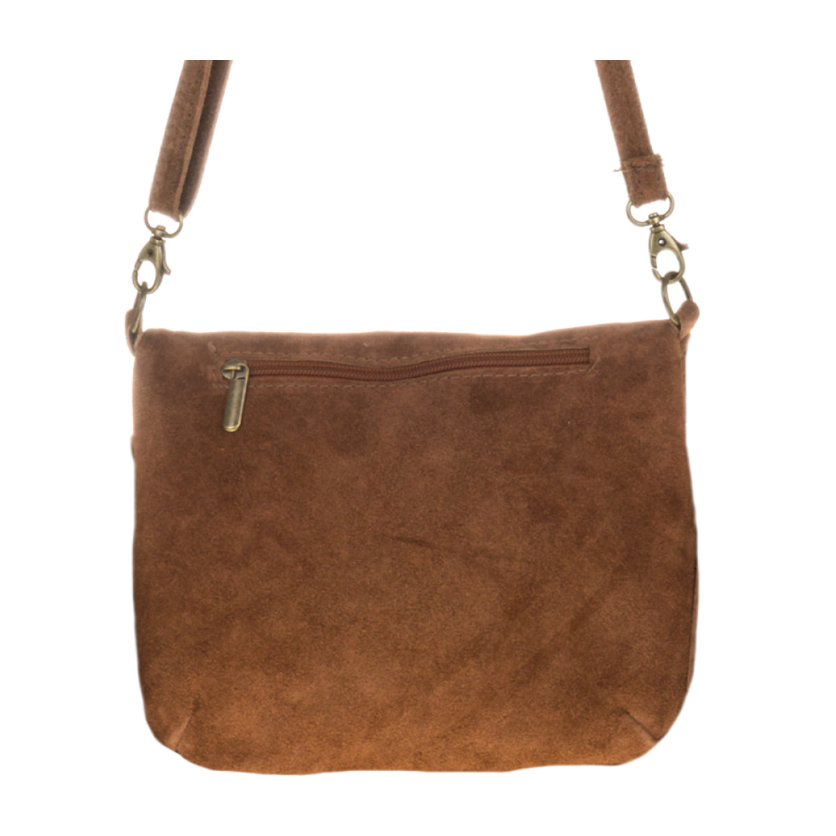 Cenerente Bolso bandolera Mujer.Piel auténtica Gamuza