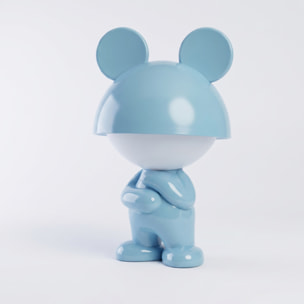 Lampada LED Thinking Boy in ferro - AZZURRO