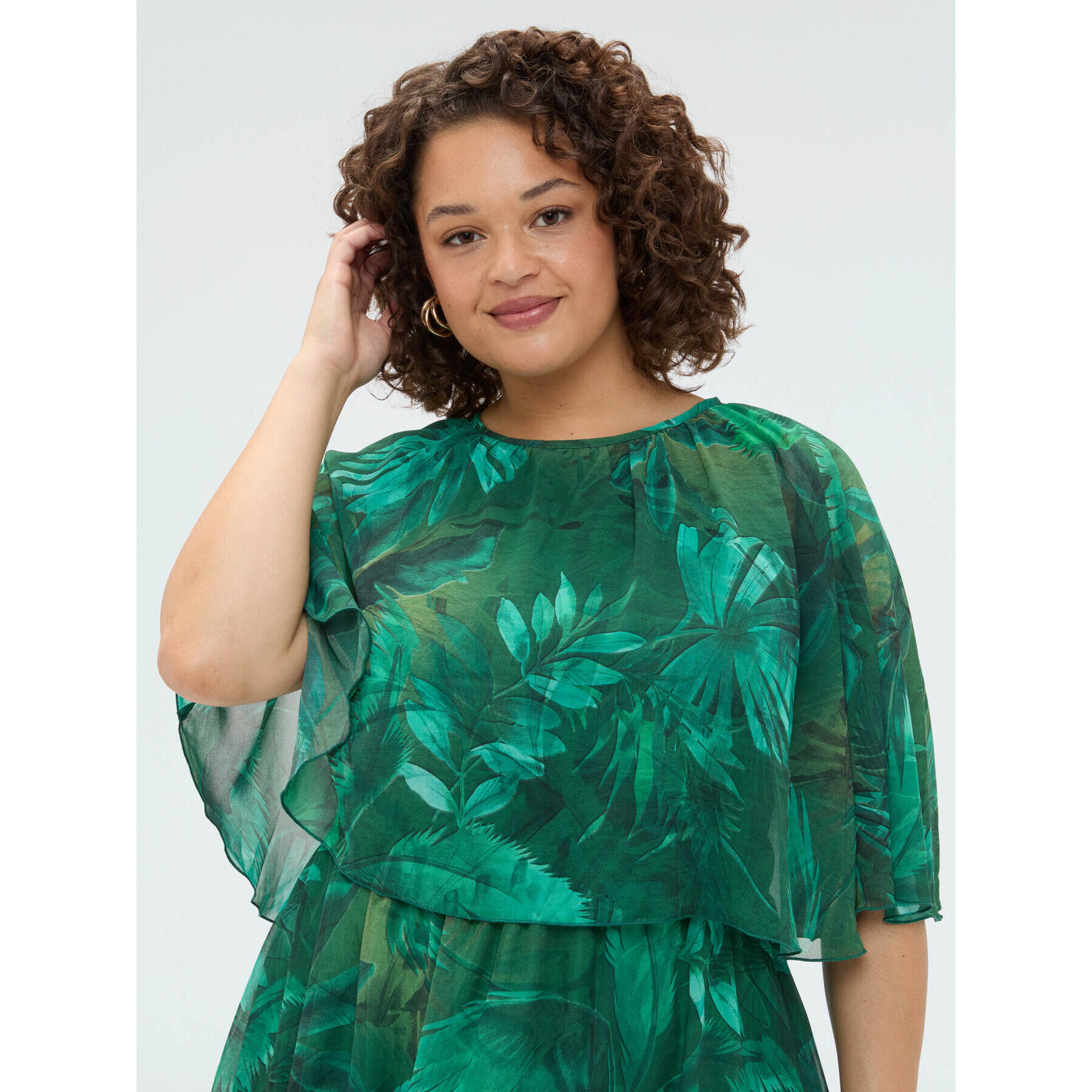 Fiorella Rubino - Vestito lungo Dream stampa tropical - Verde