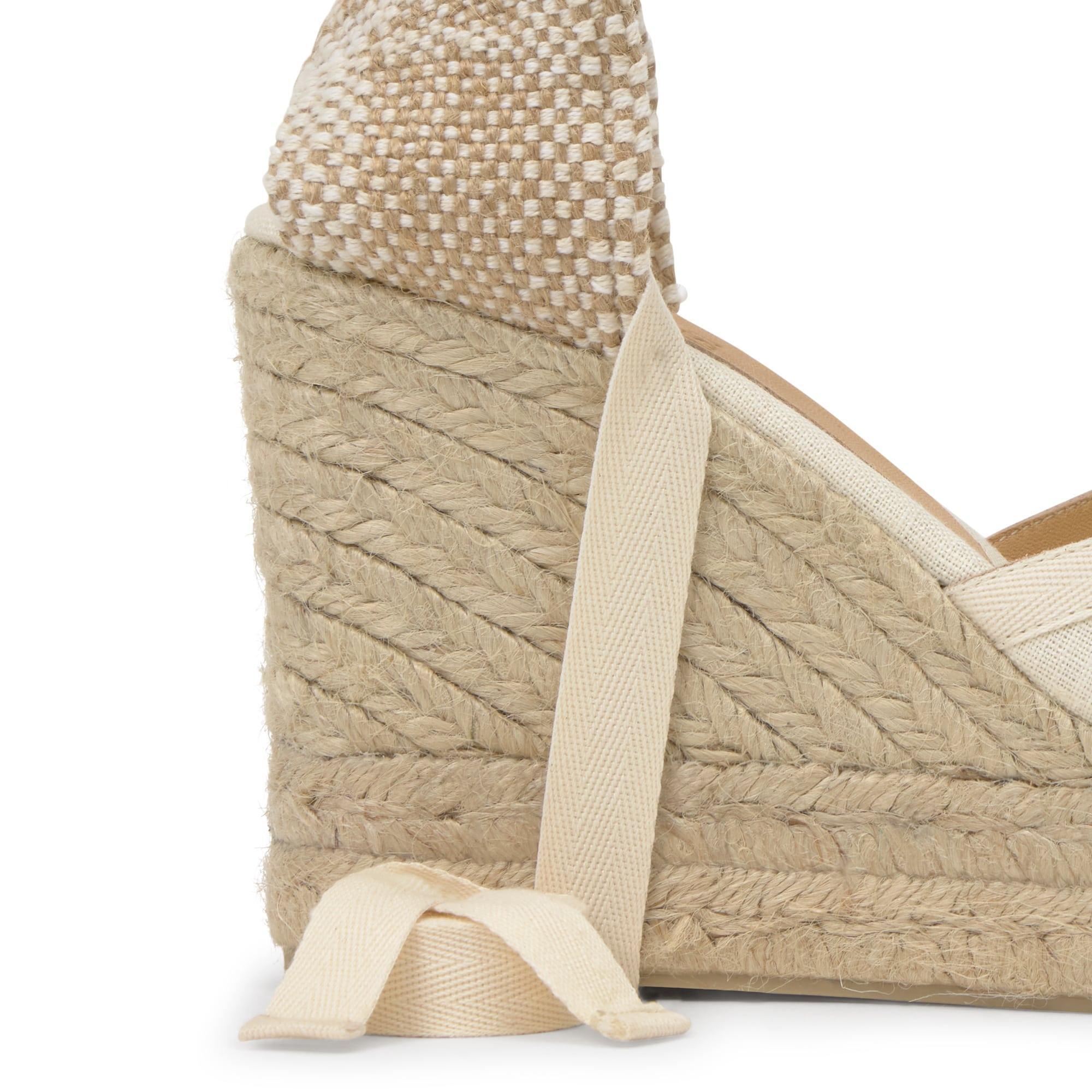 Alpargata Carmen cuña de yute 11cm doble plataforma