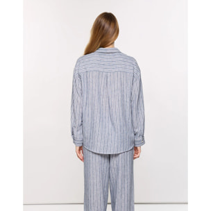 Blusa Manga Larga Azul - Bitania