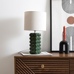 Lampe Ceramique Vert Foret