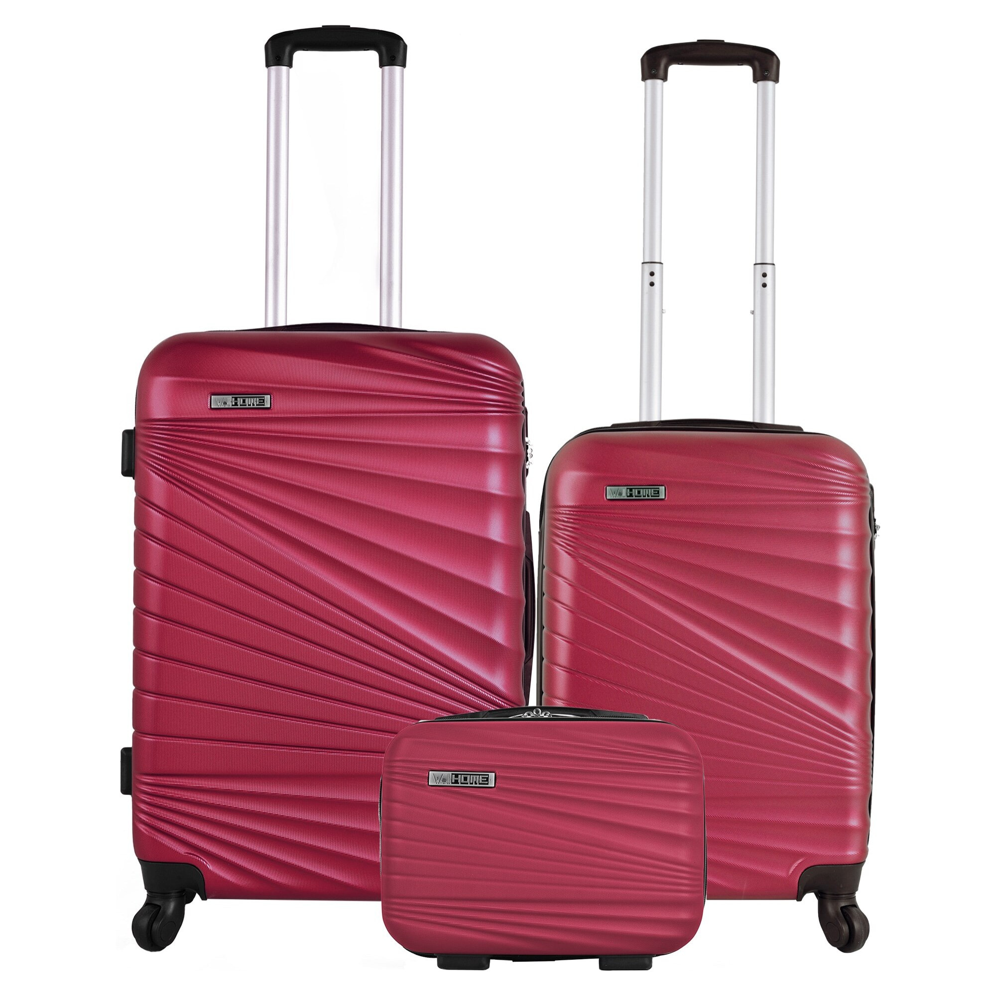 Juego de maletas rígidas 3 piezas en turquesa coral