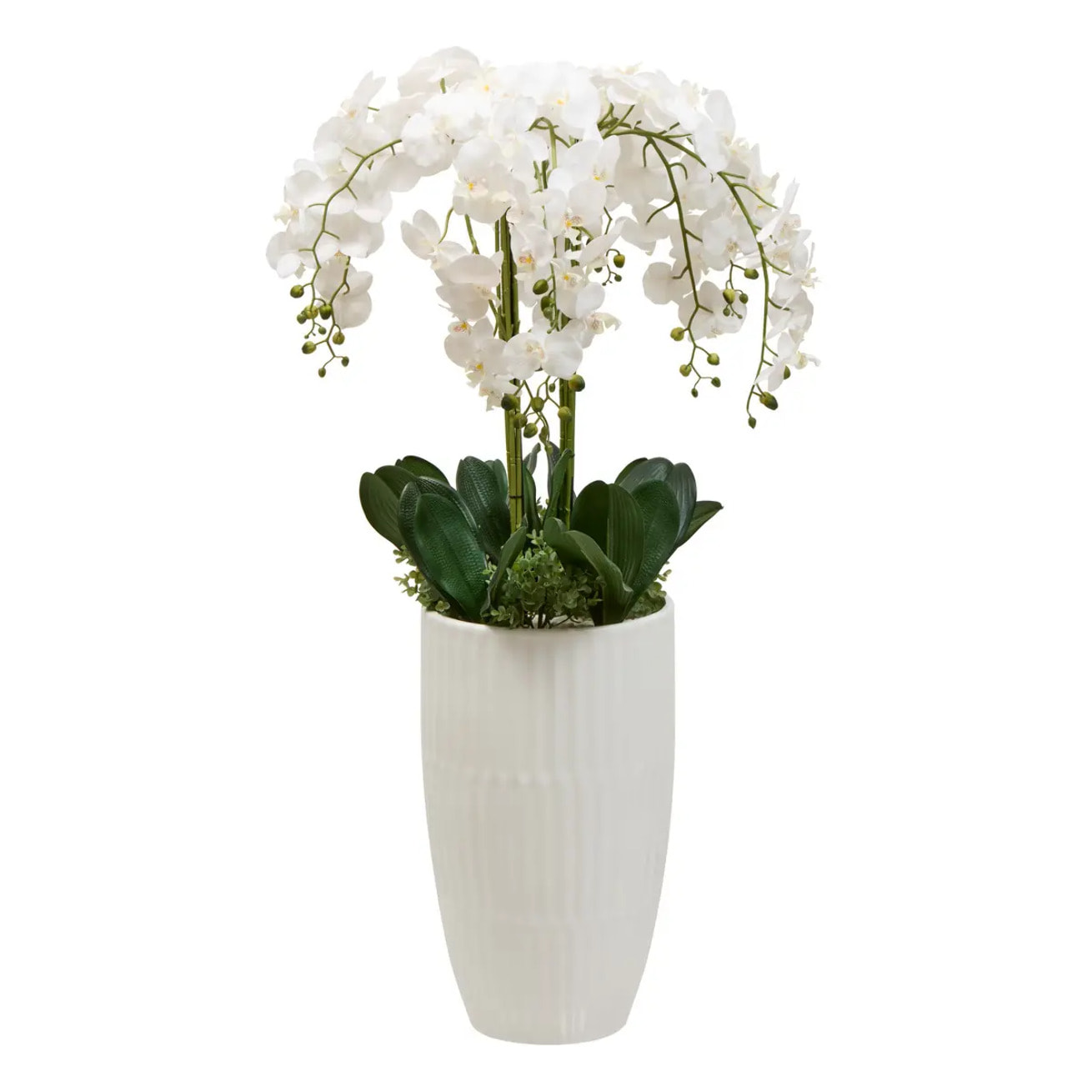 Fleur Artificielle Hotel H130cm avec Pot Blanc