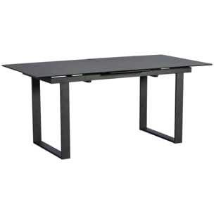 Table extensible 176/216 cm en céramique grise TORONTO