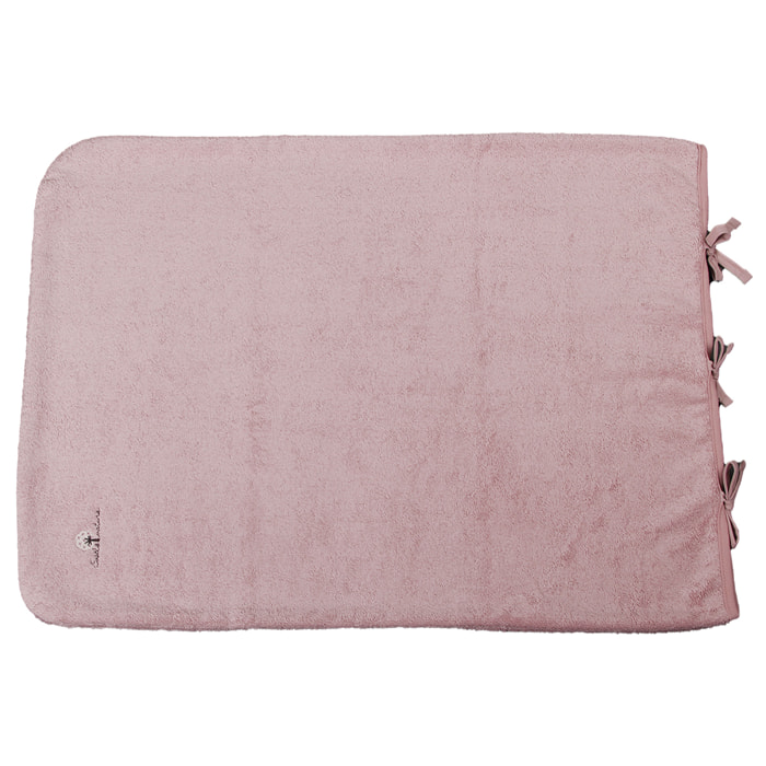 Housse matelas à langer 55x75 cm Coton bio-Rose