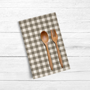 Pack de 2 torchons de cuisine Carreaux 150-04 - 45x70 cm