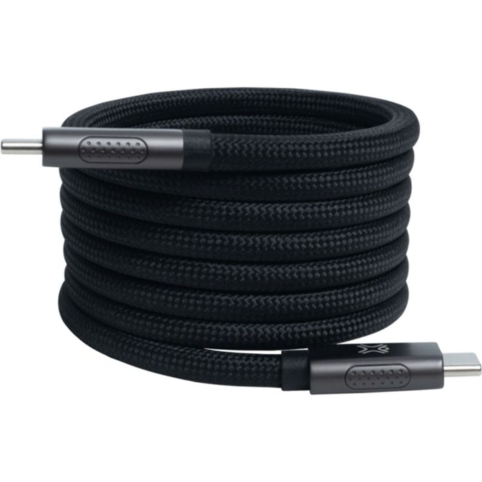 Câble USB C XTREMEMAC 1.5M noir magnetique 240W
