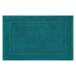 Tapis de bain pur coton 900 g/m² uni vert Elea emeraude