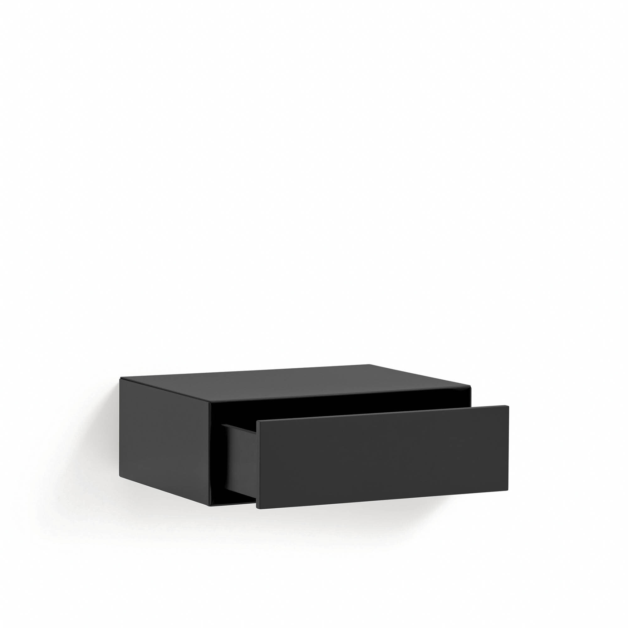 Mesita de noche suspendida Platt 1 cajón negro