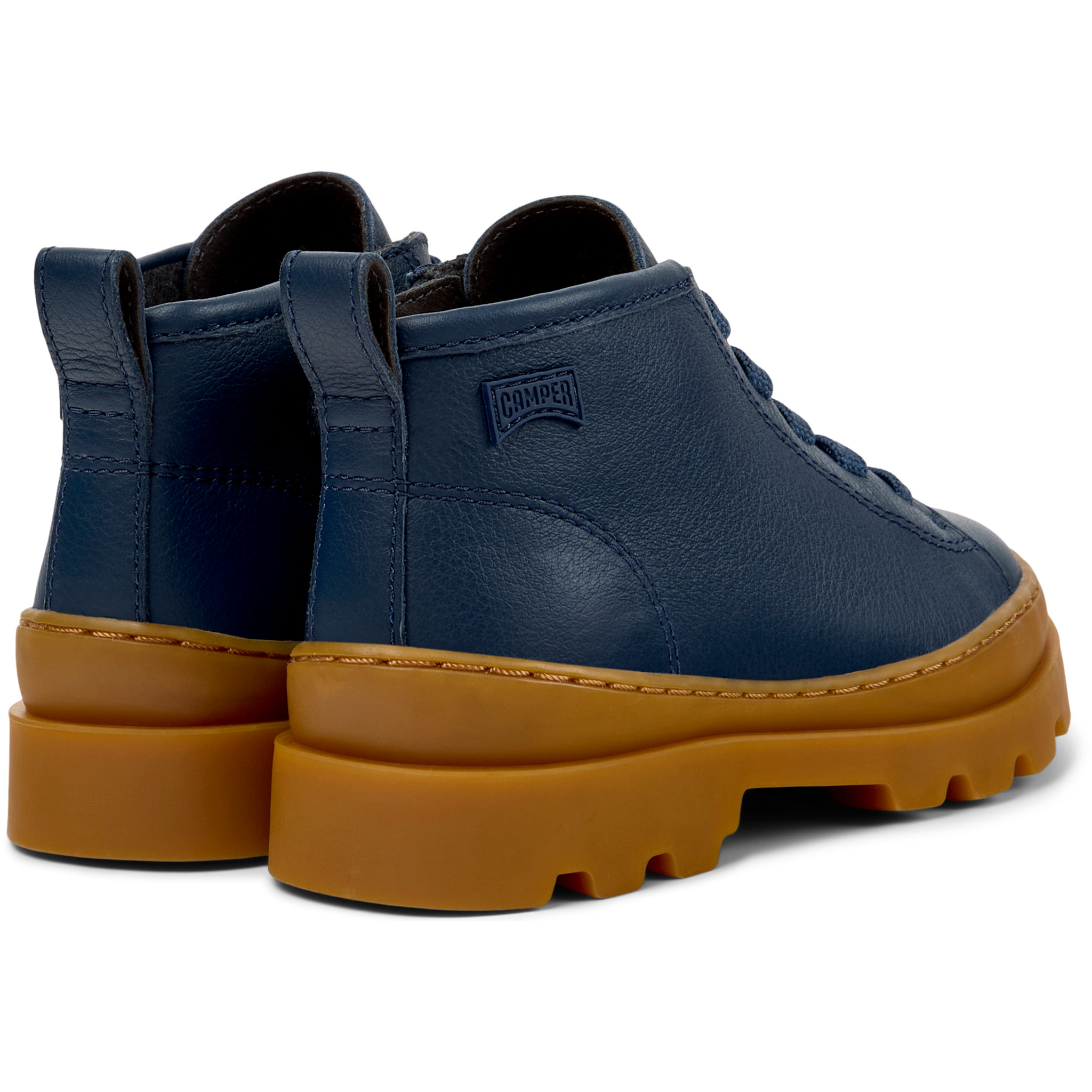 Botines - CAMPER Brutus - Azul - Cuero liso