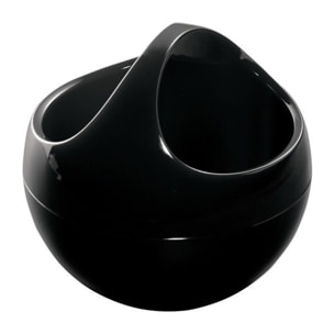 Poubelle spéciale cosmétiques BOWL 1L Noir Spirella