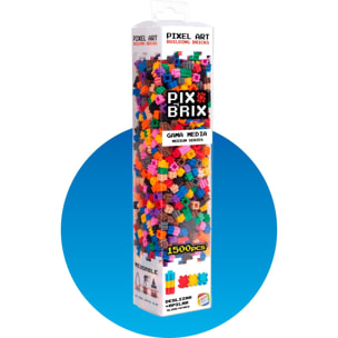PIX BRIX PIXEL ART SET 1500 PIEZAS COLORES SURTIDOS GAMA MEDIA