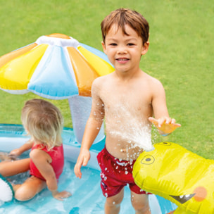 Intex Play Center Alligatore con Spruzzino, 201x170x84 cm