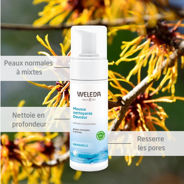 WELEDA - Mousse nettoyante Douceur Hamamélis - 150 ml