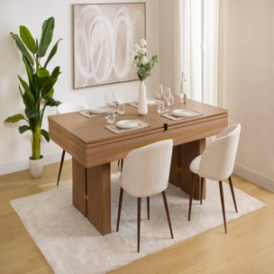 Table de billard Dave marron 215x121,8cm