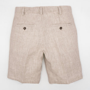 BERMUDA LINO RÚSTICO NATURAL