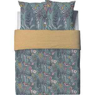 Parure Housse De Couette 3pcs 100% Coton 57fils Hupia