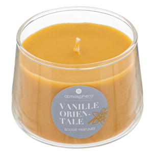 Bougie parfumée "Izor" en verre 110g vanille orientale