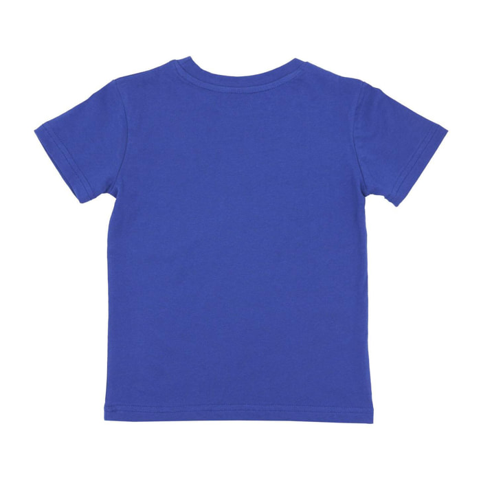 T-shirt da bambino manica corta con stampa e logo Basic