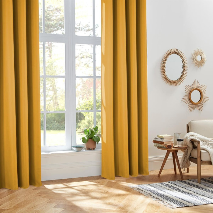 Cortina aislante isa ochre 140 x 260