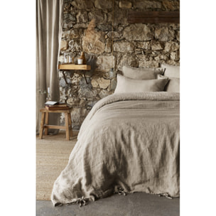 Housse de couette "Soline" Lin lavé - Couleur: Soline Sable