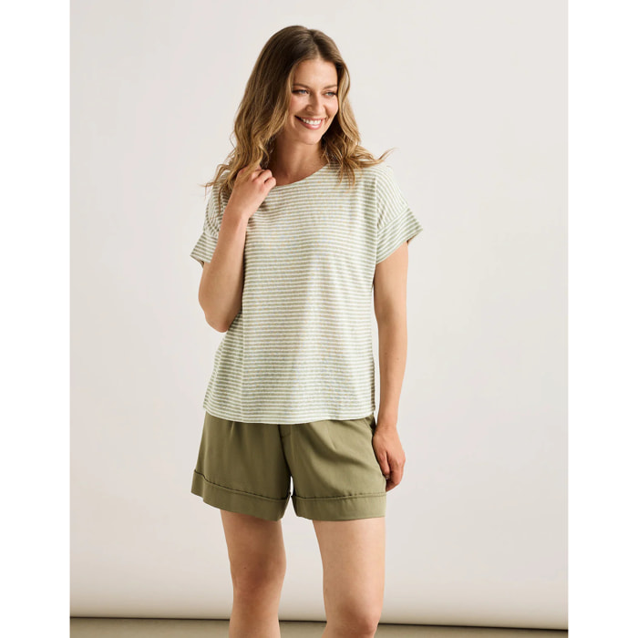 Camiseta Manga Corta Caqui - Solfidea