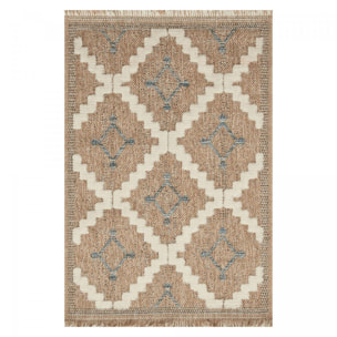 Tapis extérieur tissé kilim rectangle TEBI