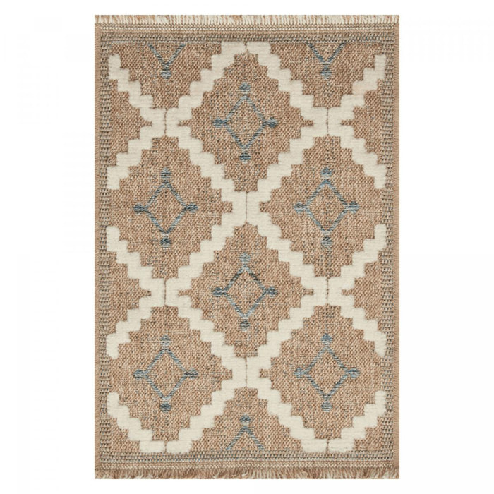 Tapis extérieur tissé kilim rectangle TEBI