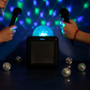 Enceinte Karaoke Boule Disco Micro X2