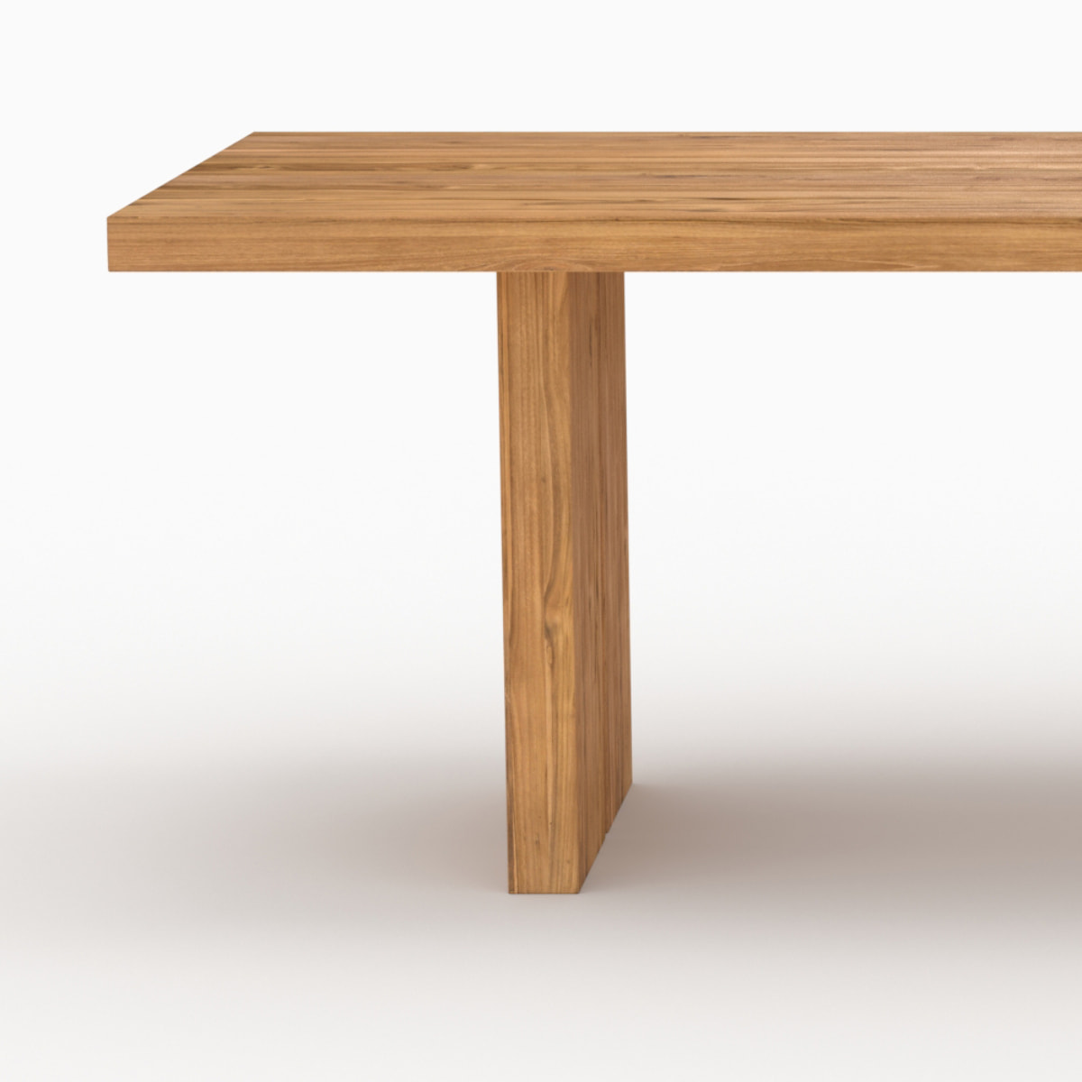 Table de jardin rectangulaire en bois de teck recyclé 10 personnes - Siam
