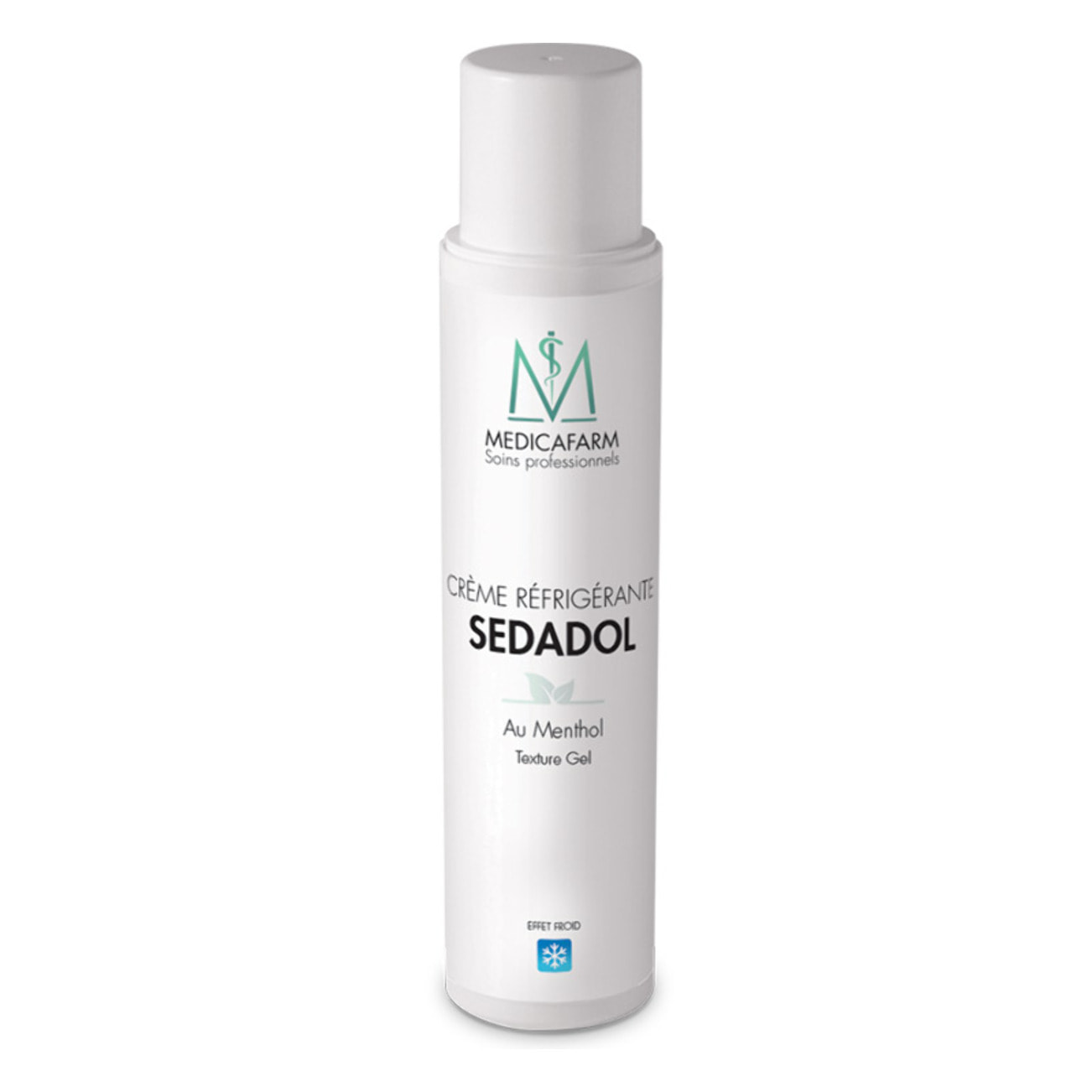 MEDICAFARM - Crème réfrigérante SEDADOL au menthol - Effet froid - Aide à soulager les douleurs et le phénomène des jambes lourdes - Flacon airless 250ml