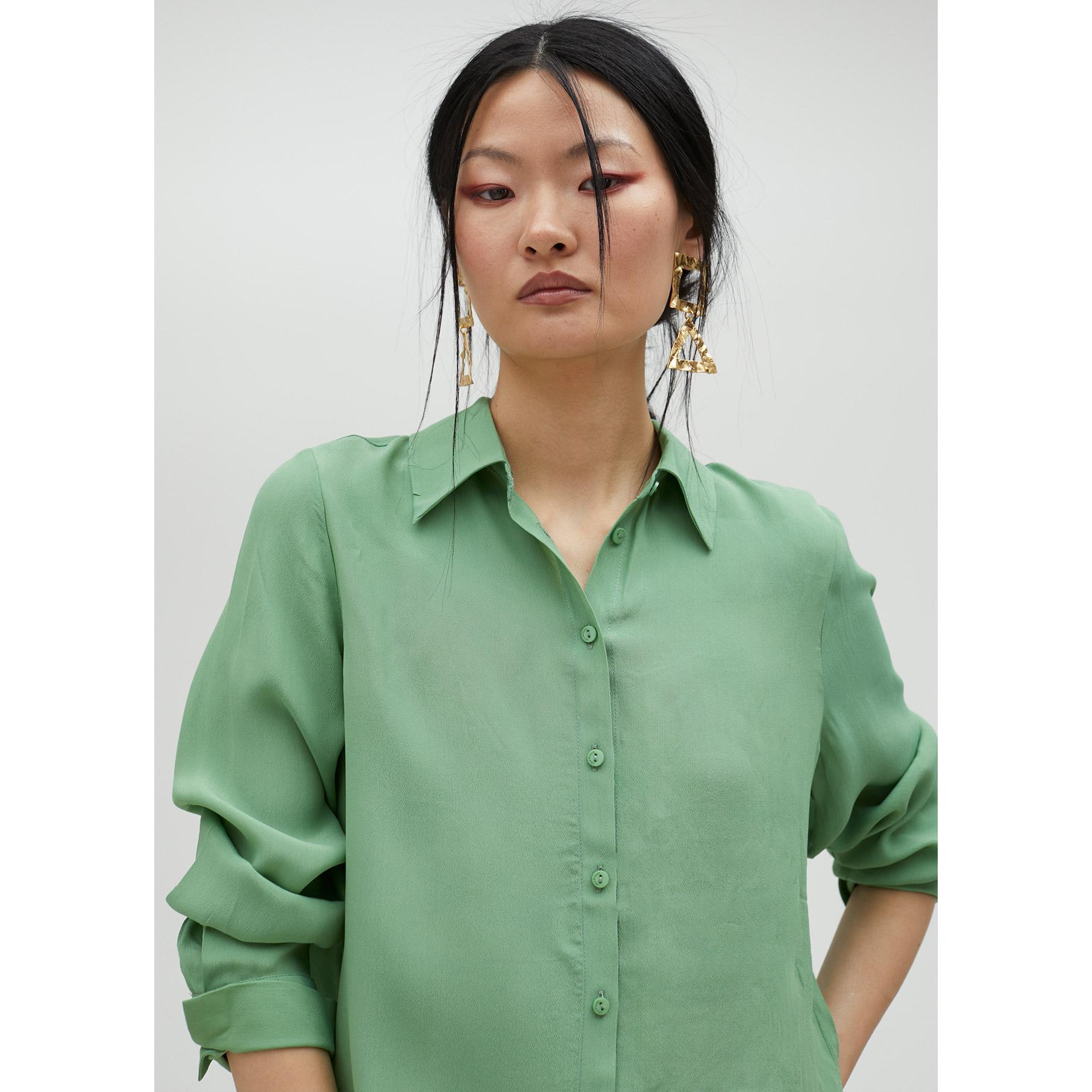 Camicia basic in seta