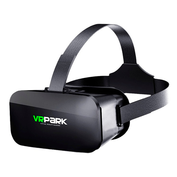 Gafas de realidad virtual V6. Protección contra luz azul, vista panorámica 360º. Compatibles con IOS y Android.