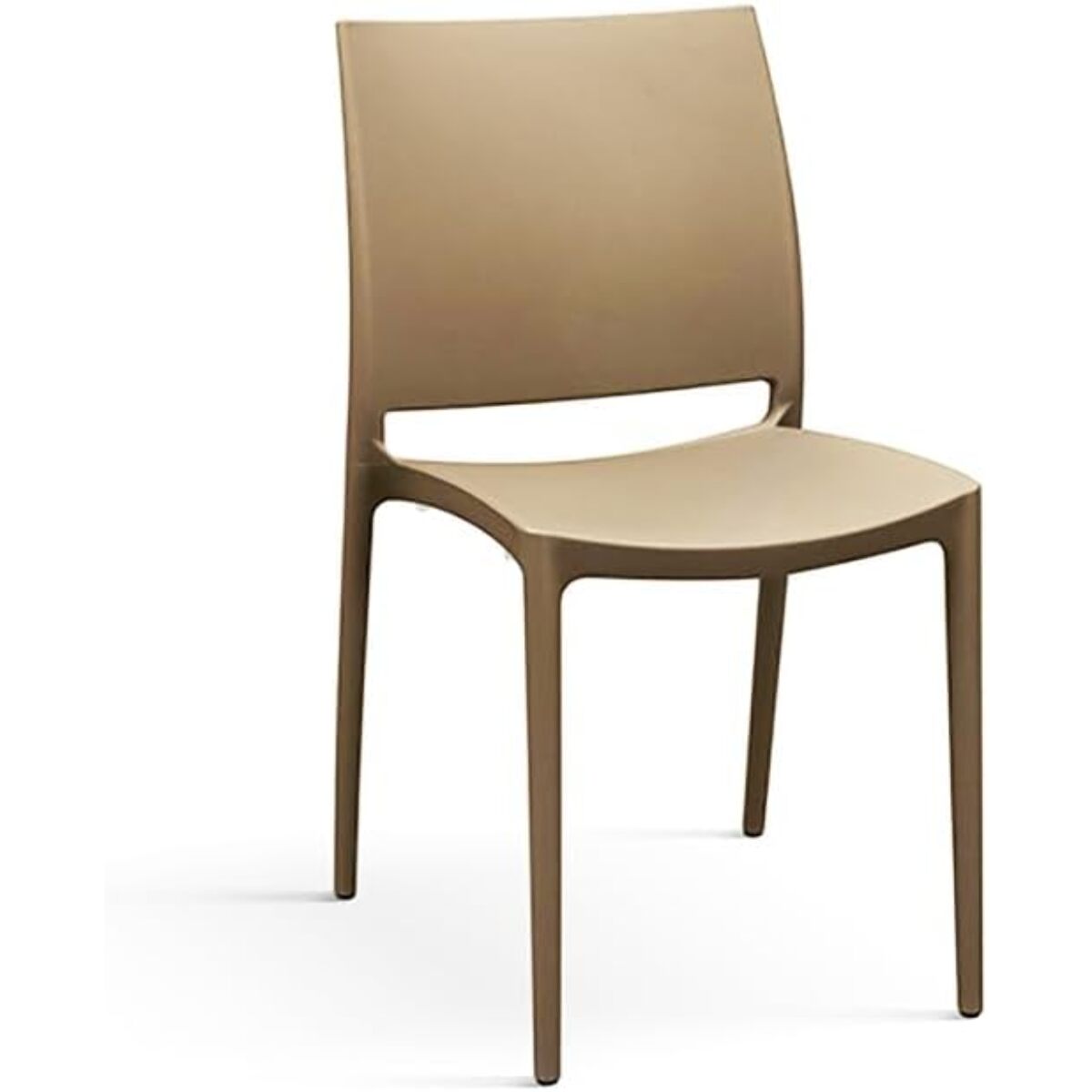 Set di 4 sedie NORTH BEACH in polipropilene tortora