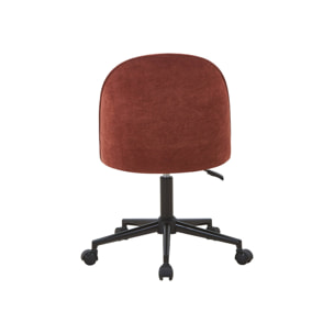 Chaise de bureau à roulettes tissu PHYL