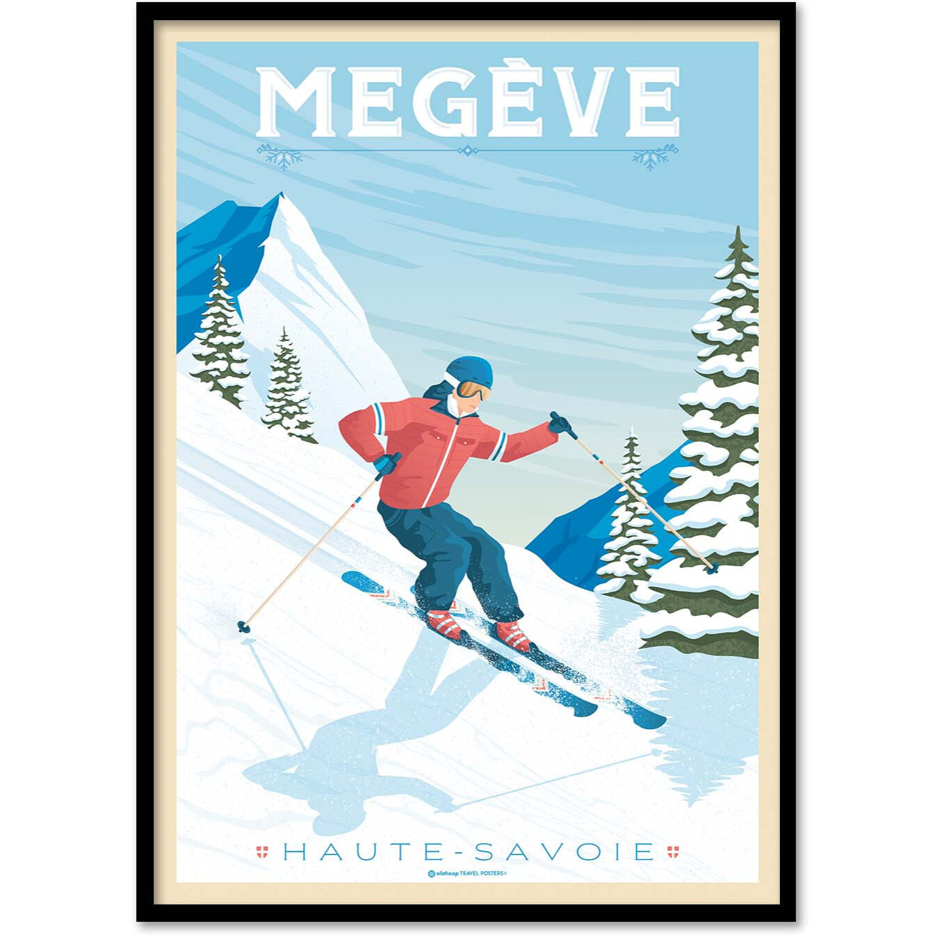 Affiche - Megeve - Olahoop Travel Posters