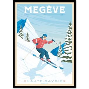 Affiche - Megeve - Olahoop Travel Posters