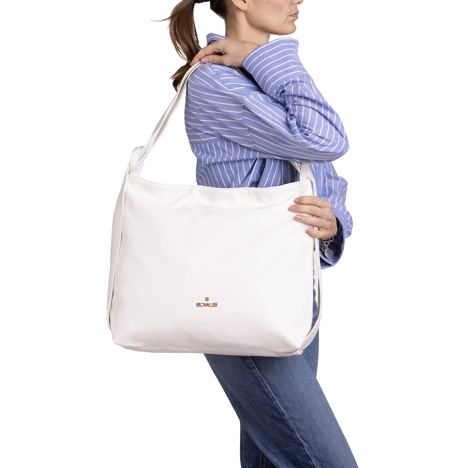 Borsa a spalla  da donna ecopelle Prodotto Vegano 40x33x11 cm