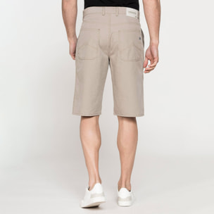 BERMUDA TINTA UNITA IN TELA DI COTONE